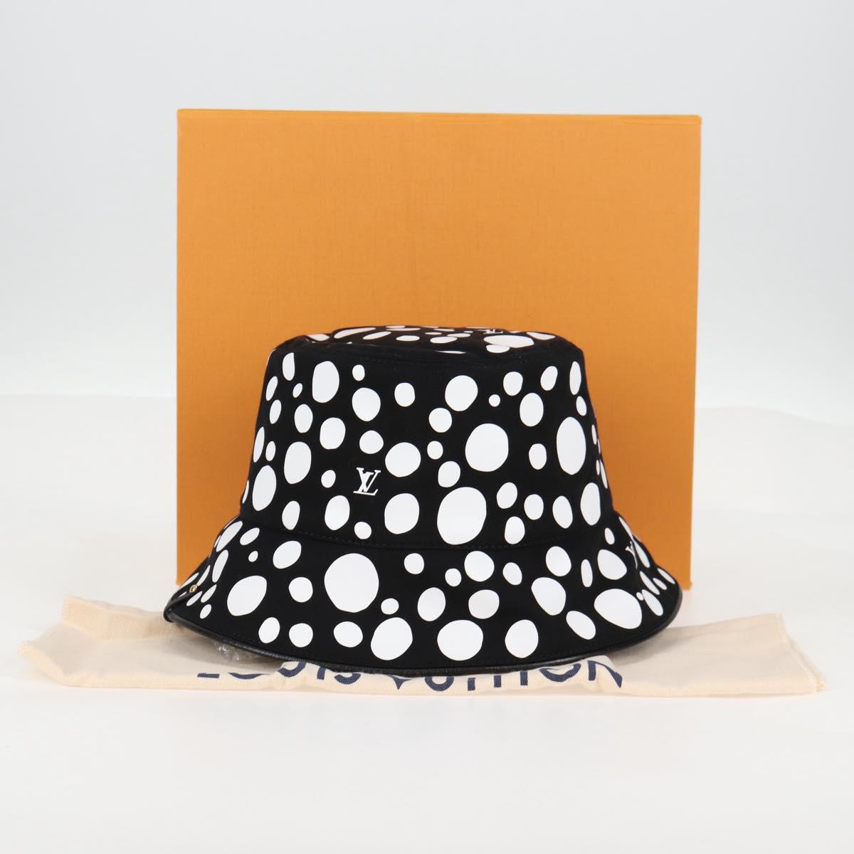 LOUIS VUITTON LVxYK Reversible Chapeau Infinity Hat Black M7072S Auth 138968SAM