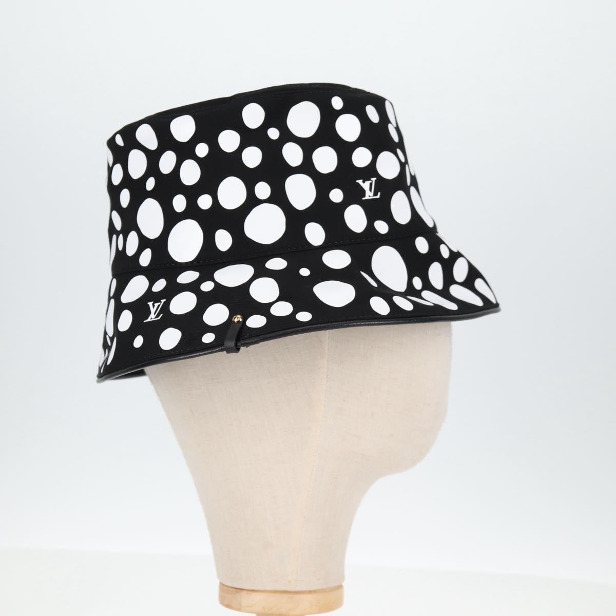LOUIS VUITTON LVxYK Reversible Chapeau Infinity Hat Black M7072S Auth 138968SAM