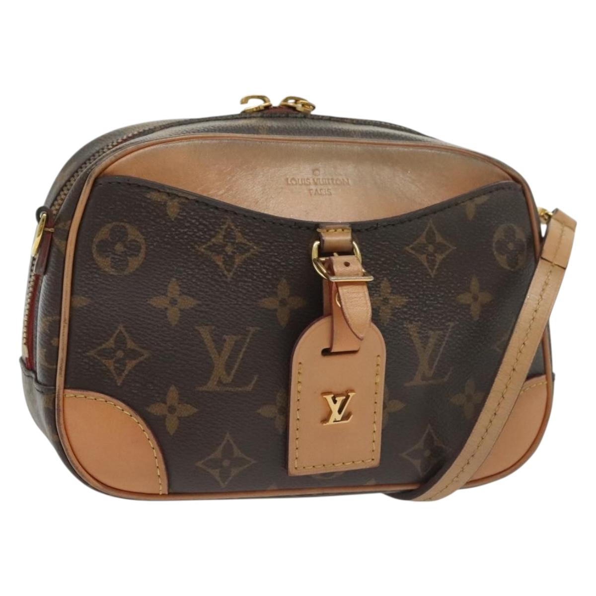 LOUIS VUITTON Monogram Deauville MINI Shoulder Bag M45528 LV Auth 138969