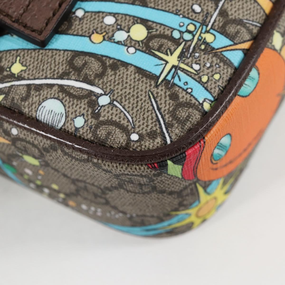GUCCI GG Supreme Disney Collaboration Waist Bag PVC Beige 602695 Auth 138991A