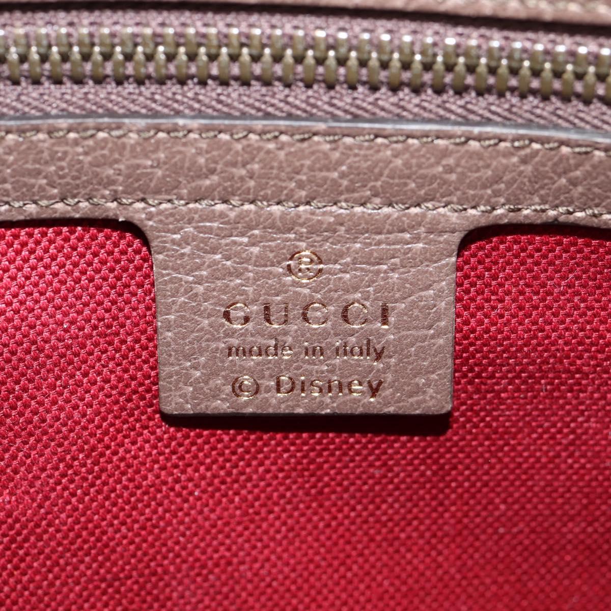 GUCCI GG Supreme Disney Collaboration Waist Bag PVC Beige 602695 Auth 138991A