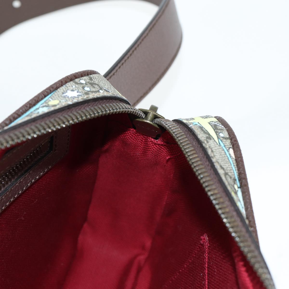 GUCCI GG Supreme Disney Collaboration Waist Bag PVC Beige 602695 Auth 138991A