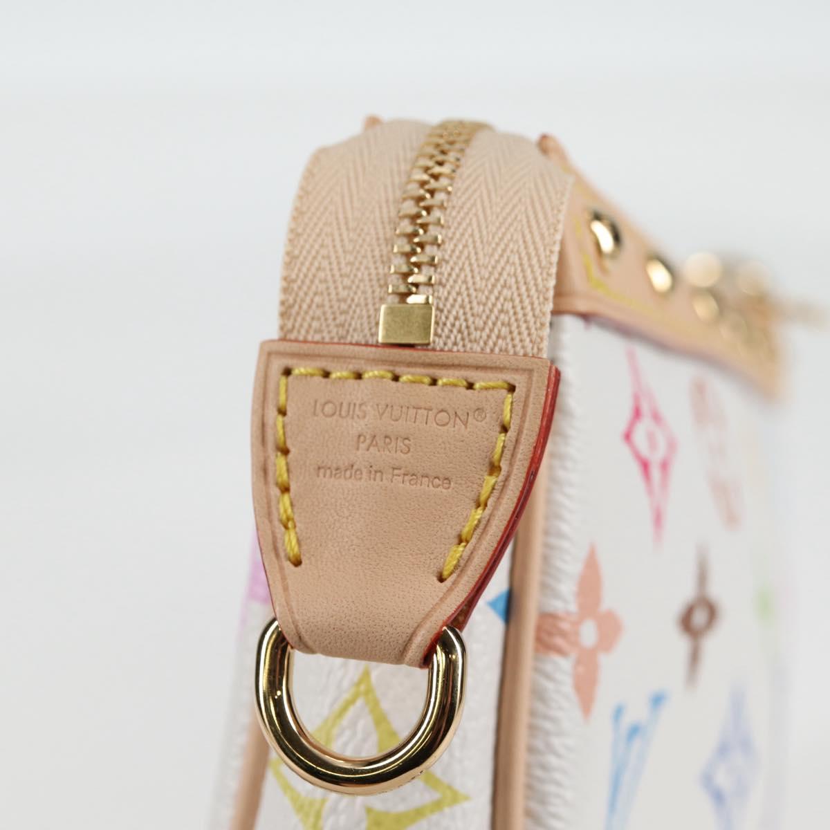 LOUIS VUITTON Monogram Multicolor LV × TM Pochette Pouch M13404 Auth 138997S