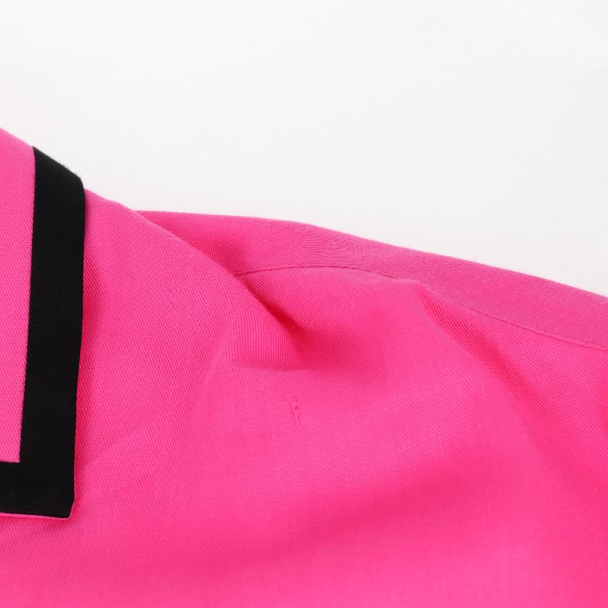 CELINE Short Sleeved T Shirt Rayon Pink Auth 138998