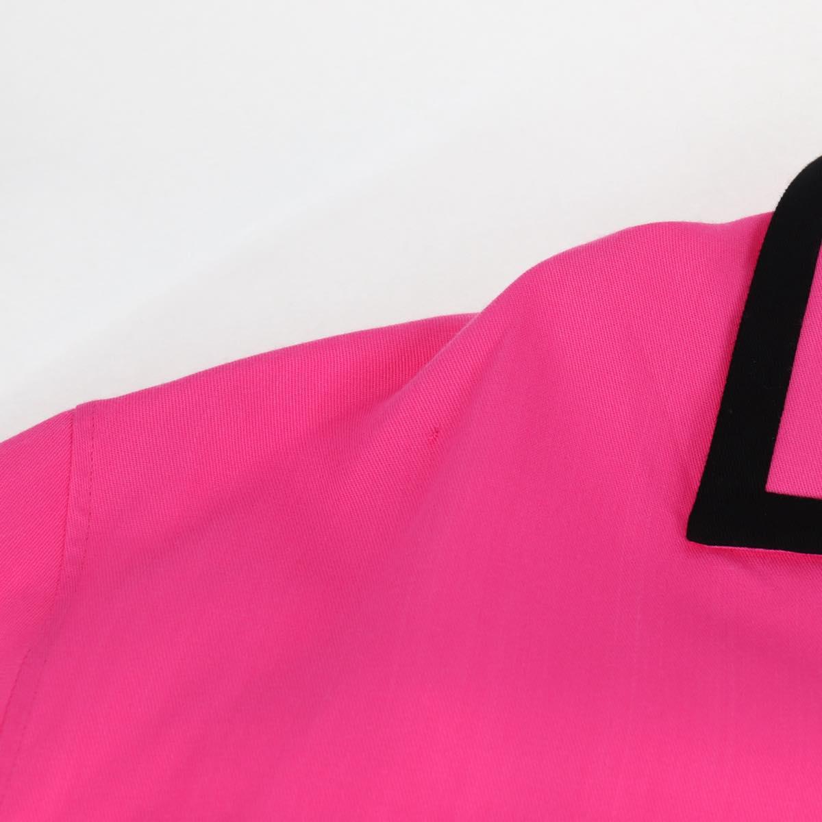 CELINE Short Sleeved T Shirt Rayon Pink Auth 138998