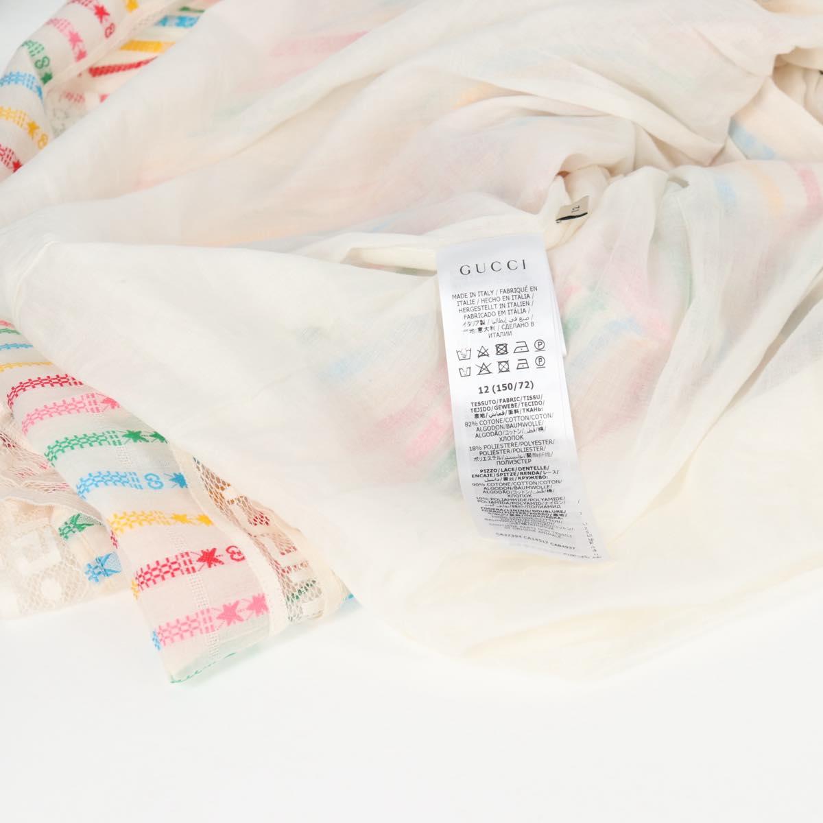 GUCCI Pne Piece Cotton Multicolor Auth 138999