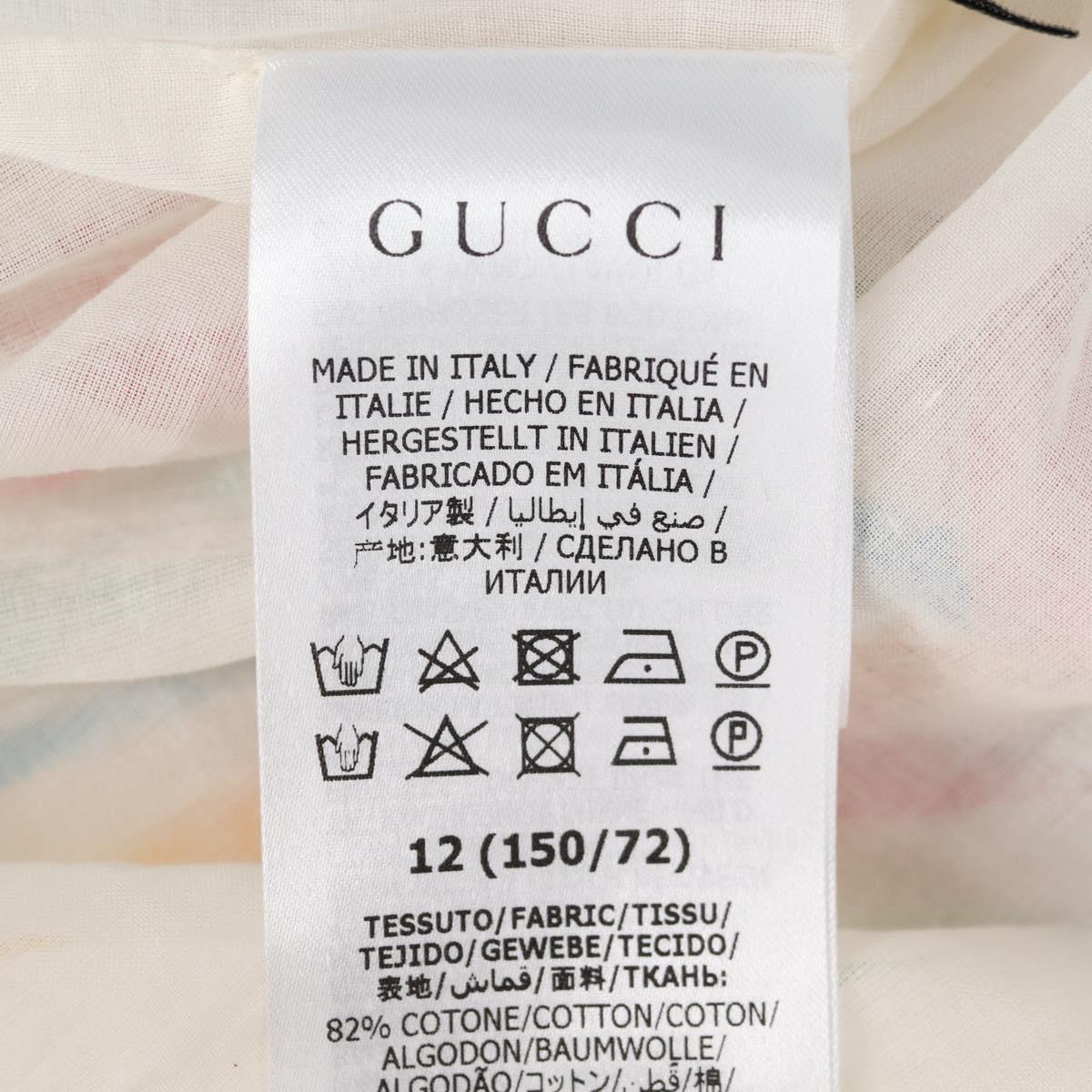 GUCCI Pne Piece Cotton Multicolor Auth 138999