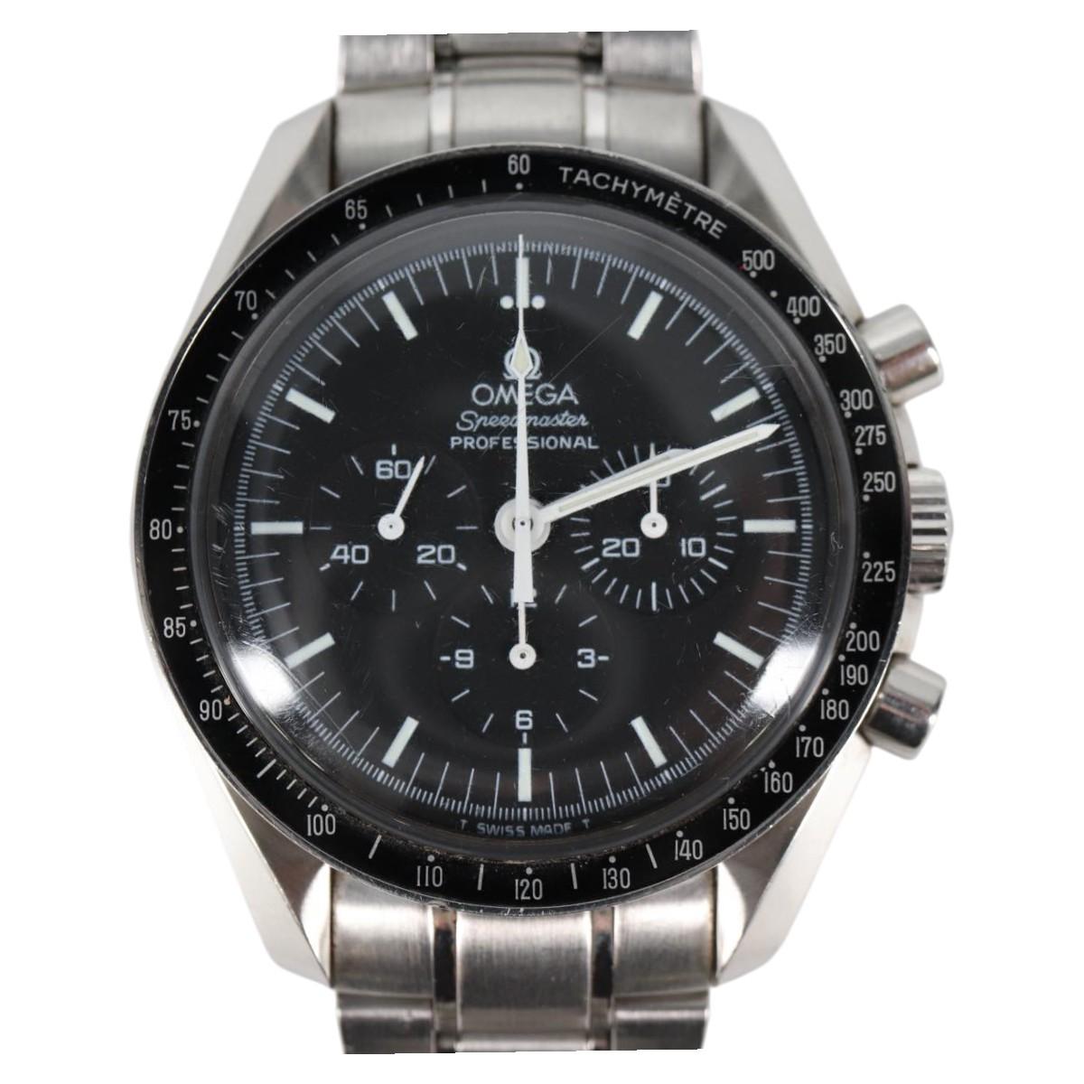 OMEGA Professional Moonwatch Watches metal Silver Auth 139002SM