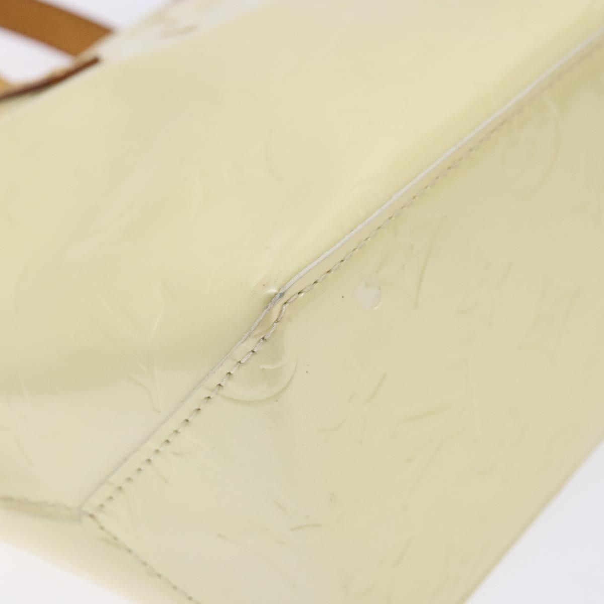 LOUIS VUITTON Monogram Vernis Reade PM Hand Bag Perle M91336 LV Auth 139003