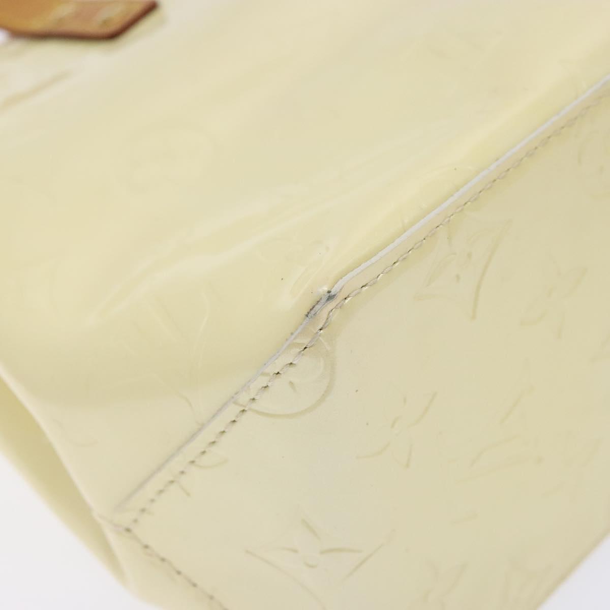LOUIS VUITTON Monogram Vernis Reade PM Hand Bag Perle M91336 LV Auth 139003