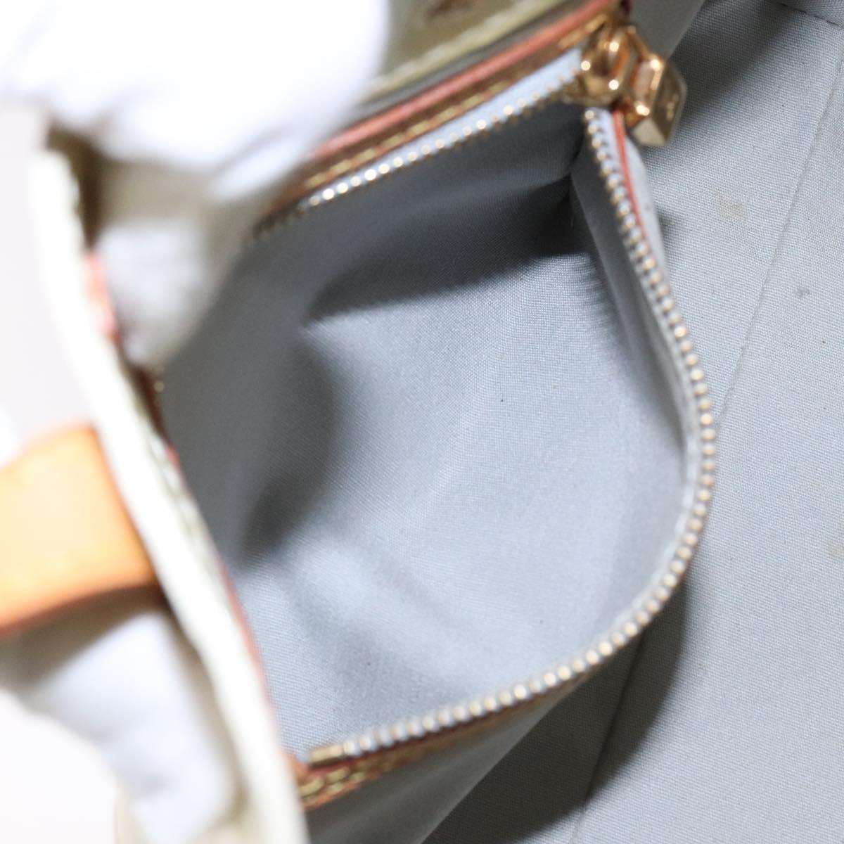 LOUIS VUITTON Monogram Vernis Reade PM Hand Bag Perle M91336 LV Auth 139003