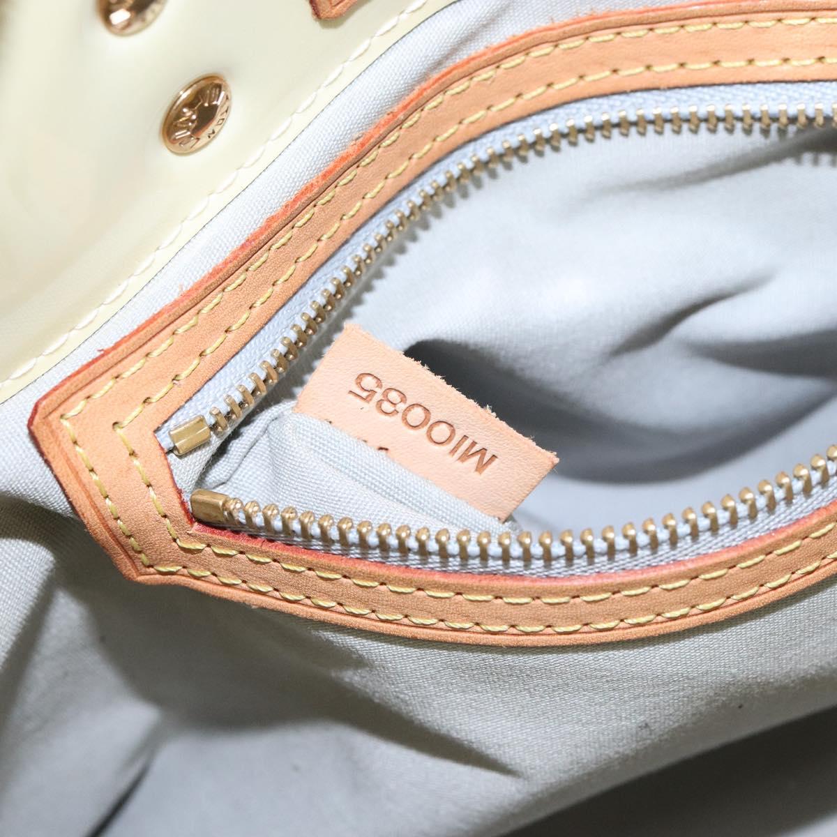 LOUIS VUITTON Monogram Vernis Reade PM Hand Bag Perle M91336 LV Auth 139003