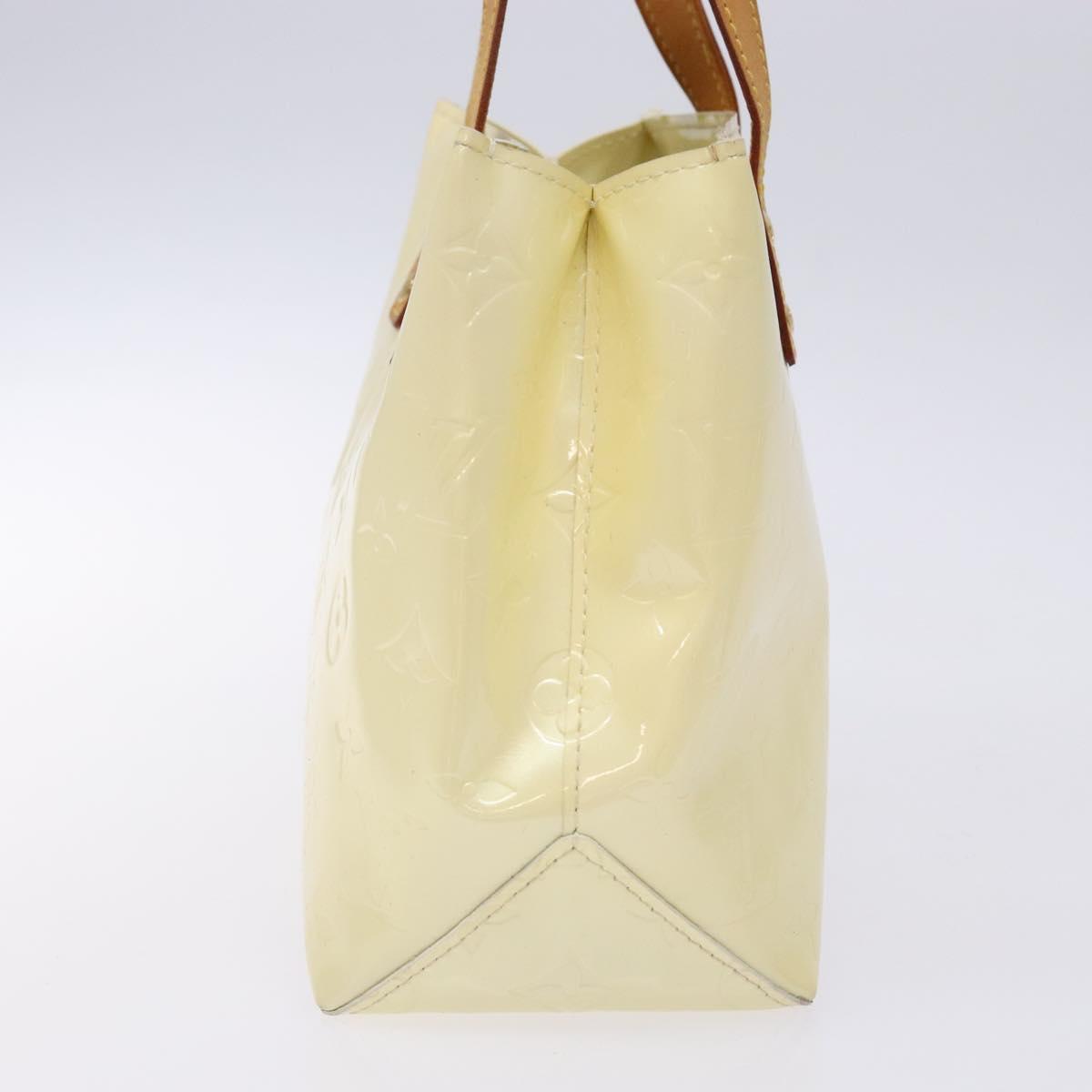 LOUIS VUITTON Monogram Vernis Reade PM Hand Bag Perle M91336 LV Auth 139003