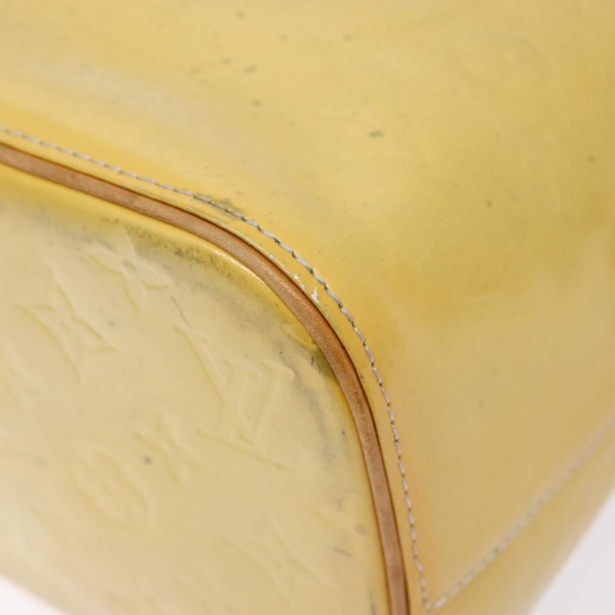 LOUIS VUITTON Monogram Vernis Houston Hand Bag Gris M91053 LV Auth 139004