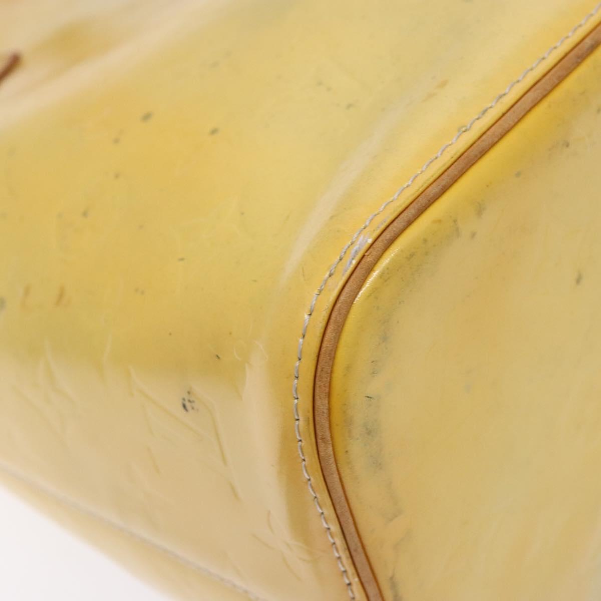 LOUIS VUITTON Monogram Vernis Houston Hand Bag Gris M91053 LV Auth 139004