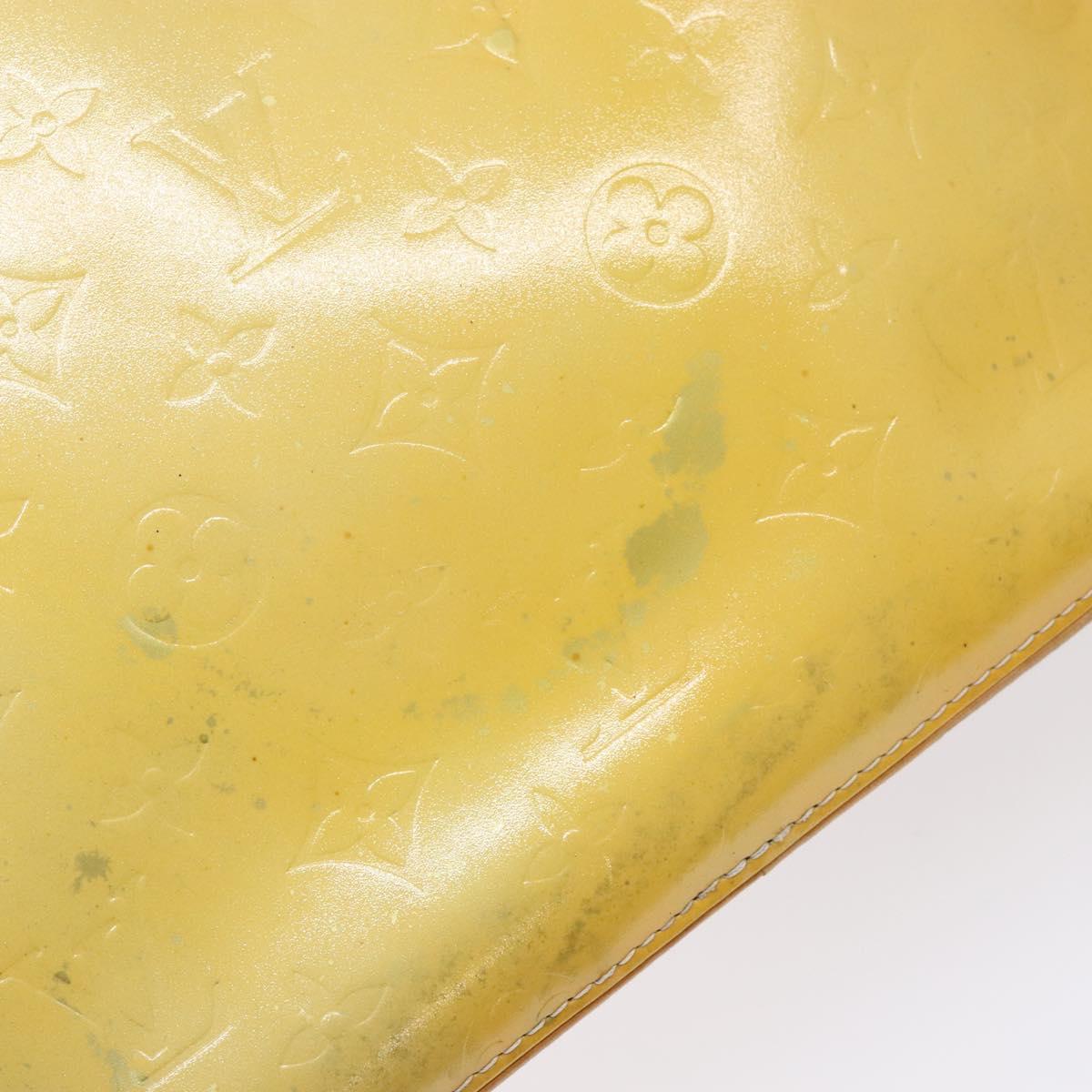 LOUIS VUITTON Monogram Vernis Houston Hand Bag Gris M91053 LV Auth 139004