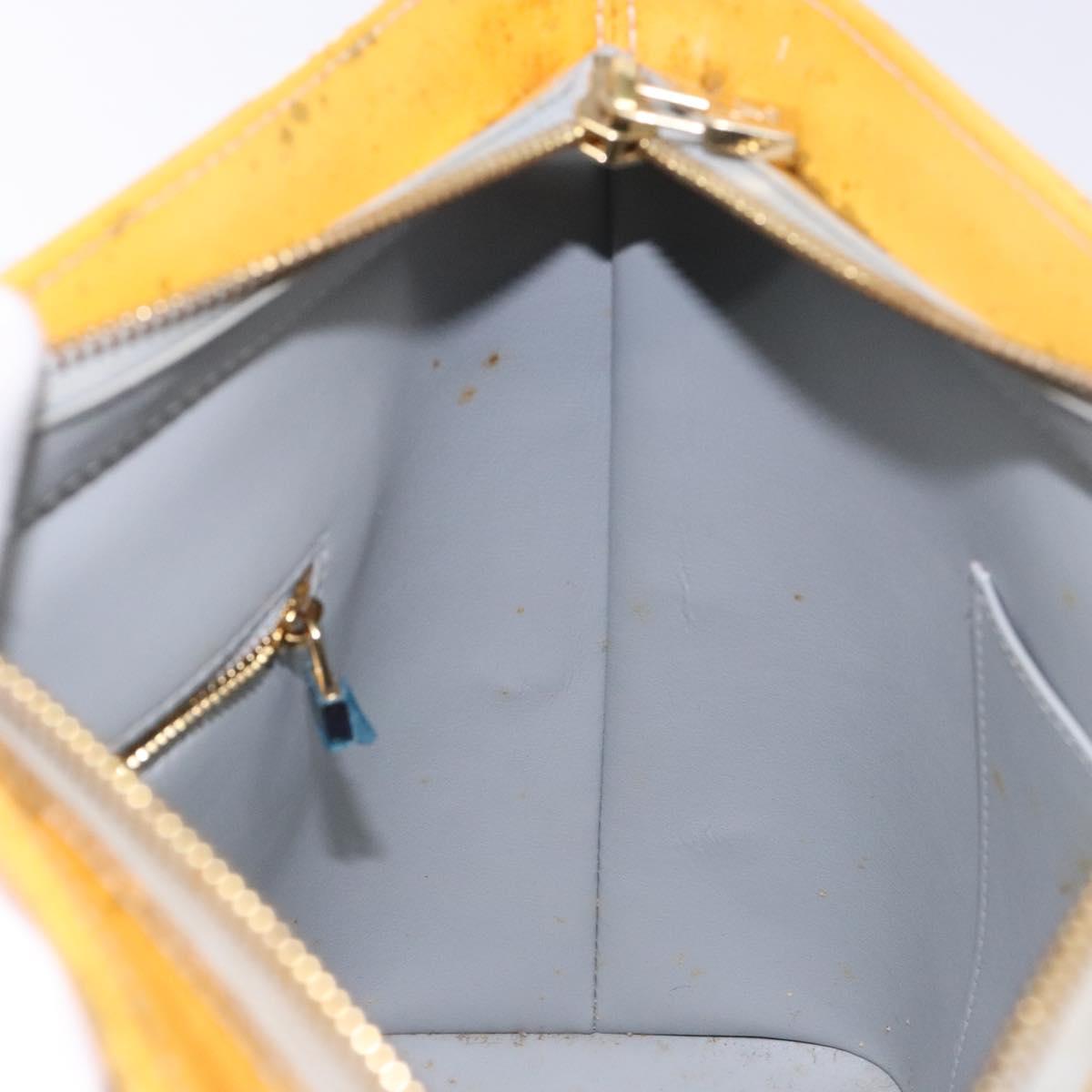 LOUIS VUITTON Monogram Vernis Houston Hand Bag Gris M91053 LV Auth 139004