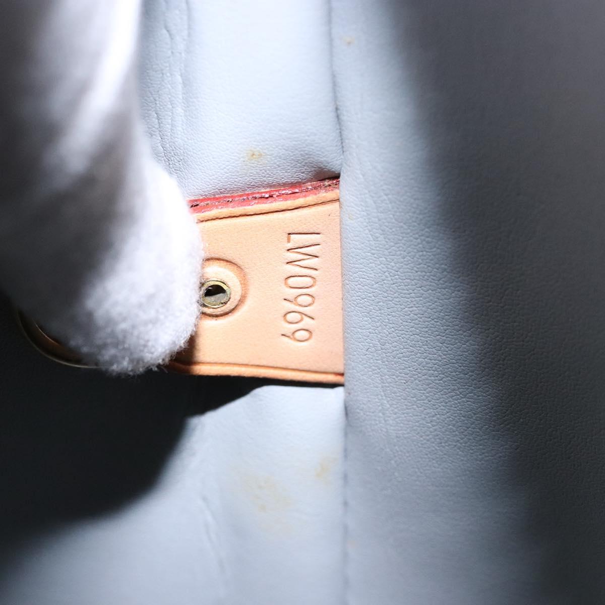 LOUIS VUITTON Monogram Vernis Houston Hand Bag Gris M91053 LV Auth 139004