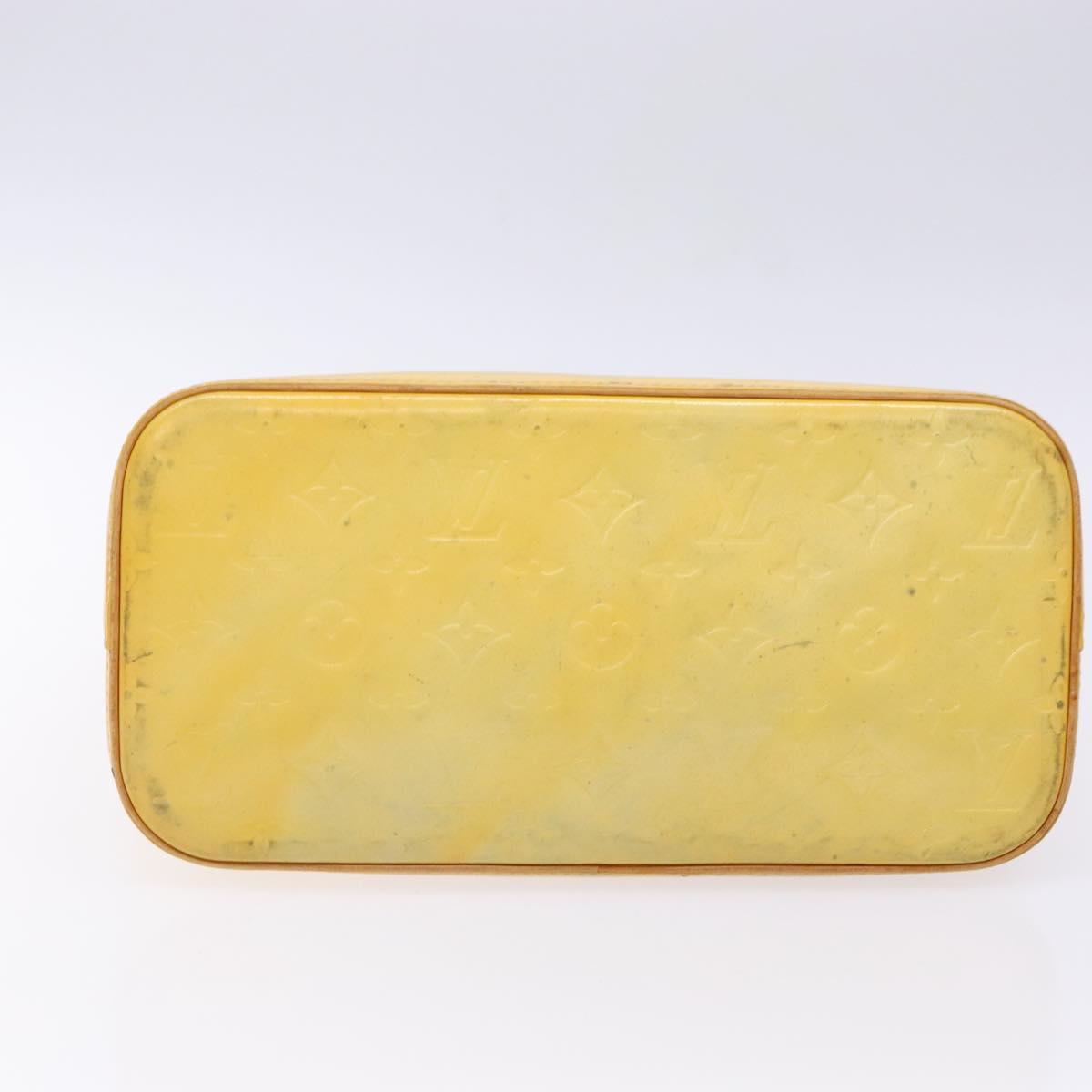 LOUIS VUITTON Monogram Vernis Houston Hand Bag Gris M91053 LV Auth 139004