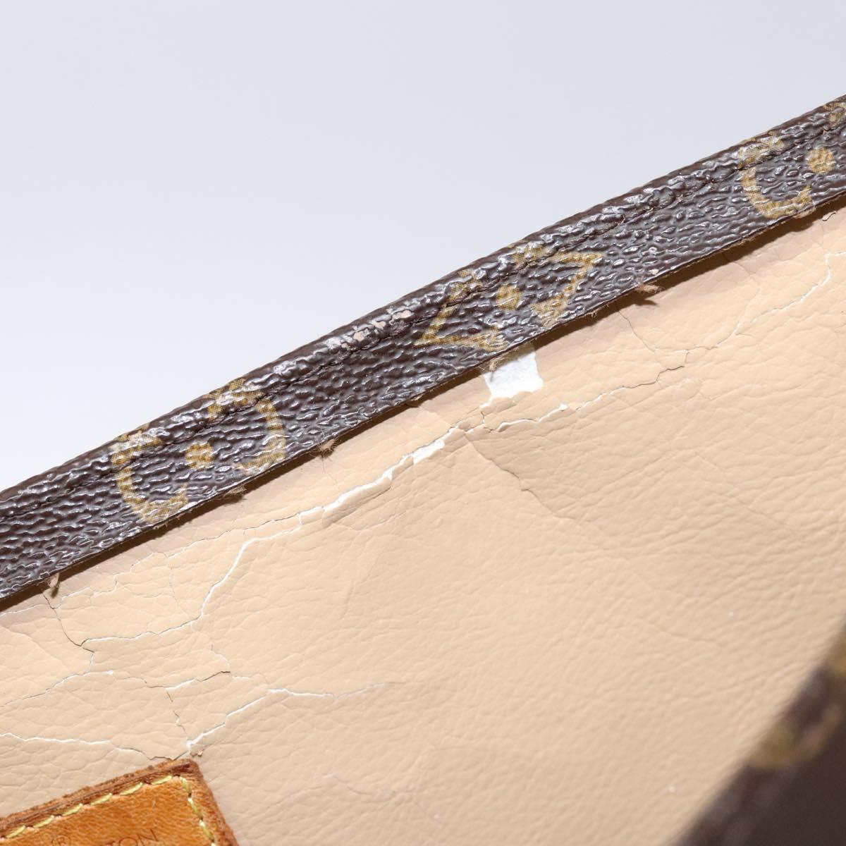 LOUIS VUITTON Monogram Sac Plat Hand Bag M51140 LV Auth 139007