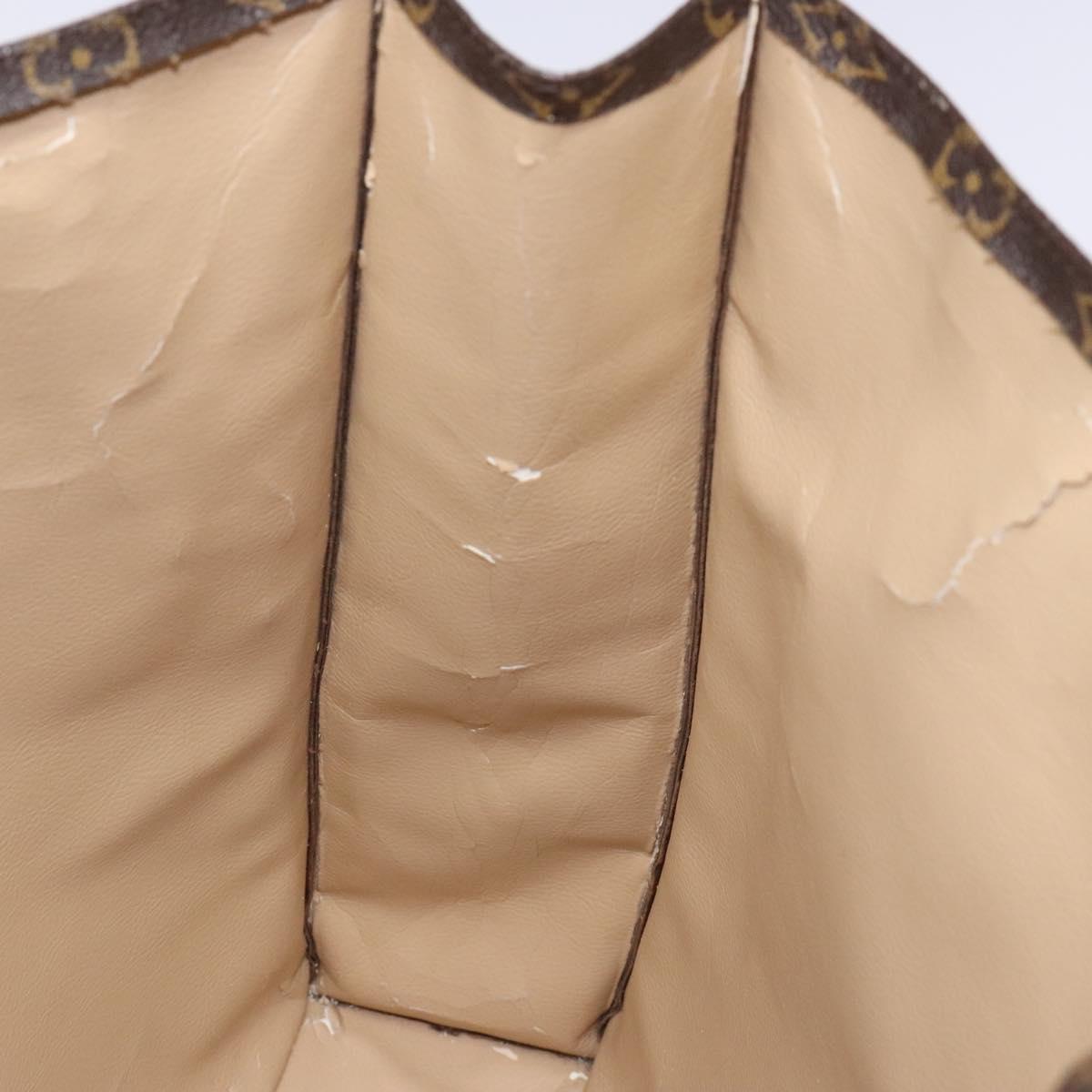 LOUIS VUITTON Monogram Sac Plat Hand Bag M51140 LV Auth 139007