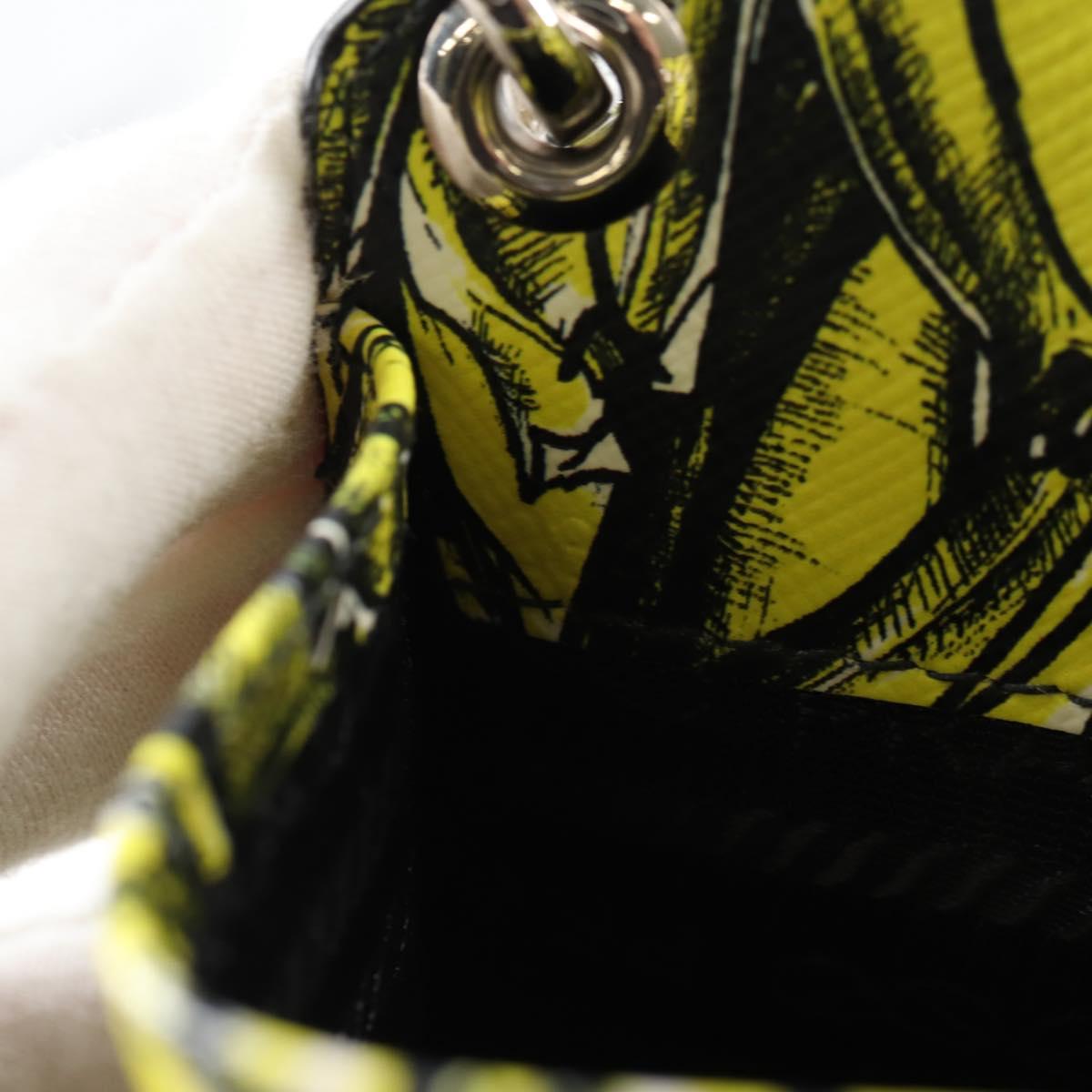 PRADA Smartphone Case Pouch Safiano Yellow 2ZH068 Auth 139022M