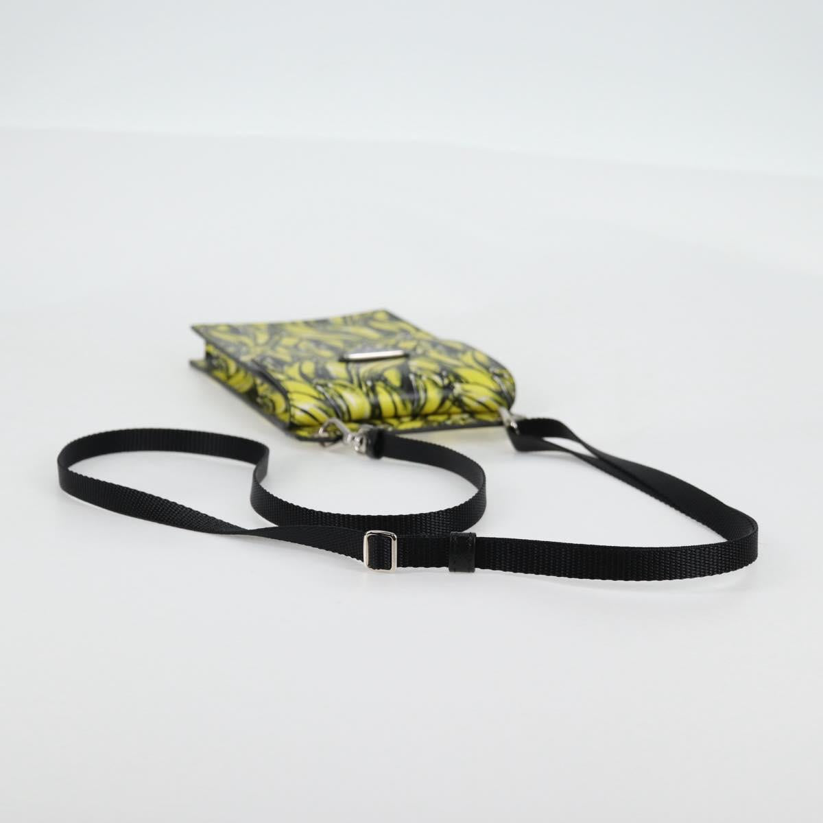 PRADA Smartphone Case Pouch Safiano Yellow 2ZH068 Auth 139022M