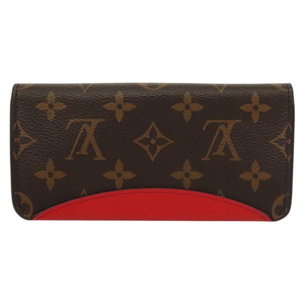 LOUIS VUITTON Monogram Etui Lunette Woody Glasses Case GI0372 LV Auth 139031