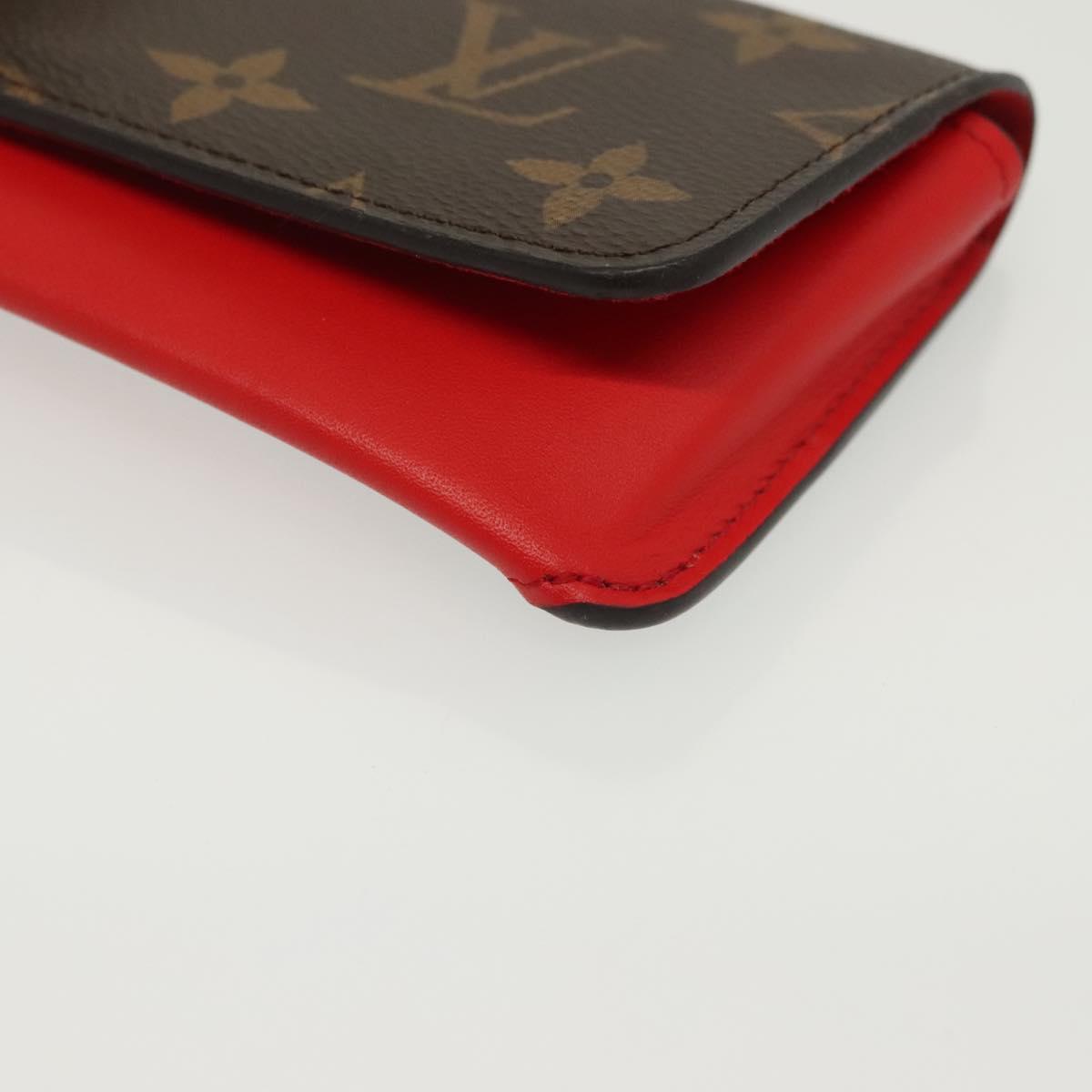 LOUIS VUITTON Monogram Etui Lunette Woody Glasses Case GI0372 LV Auth 139031