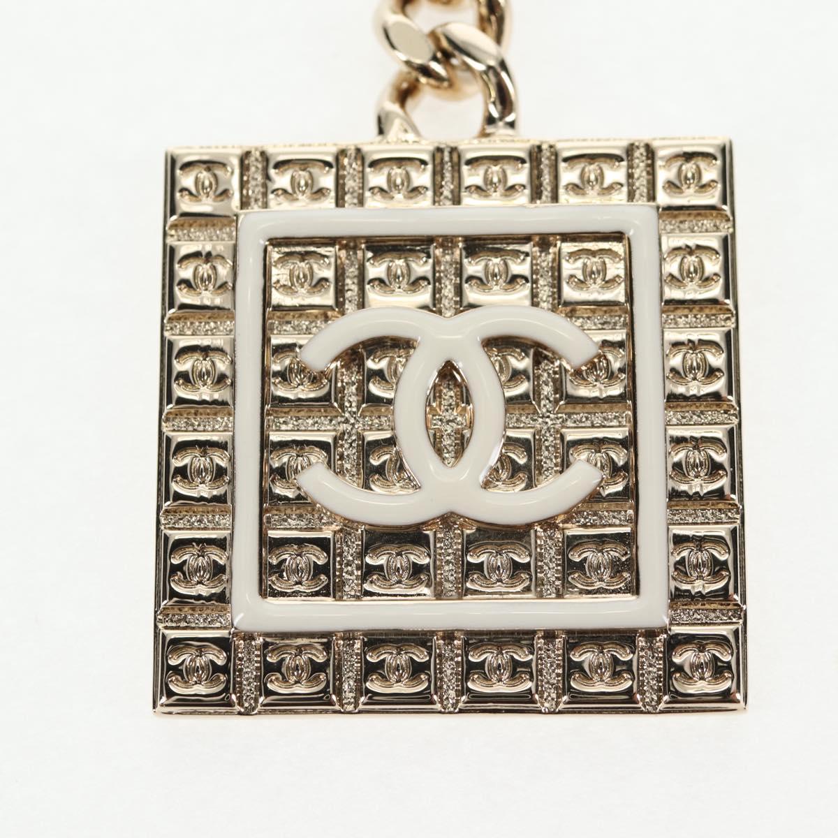 CHANEL Key Holder metal Gold CC Auth 139035SAM