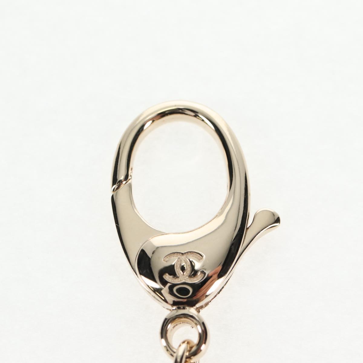 CHANEL Key Holder metal Gold CC Auth 139035M