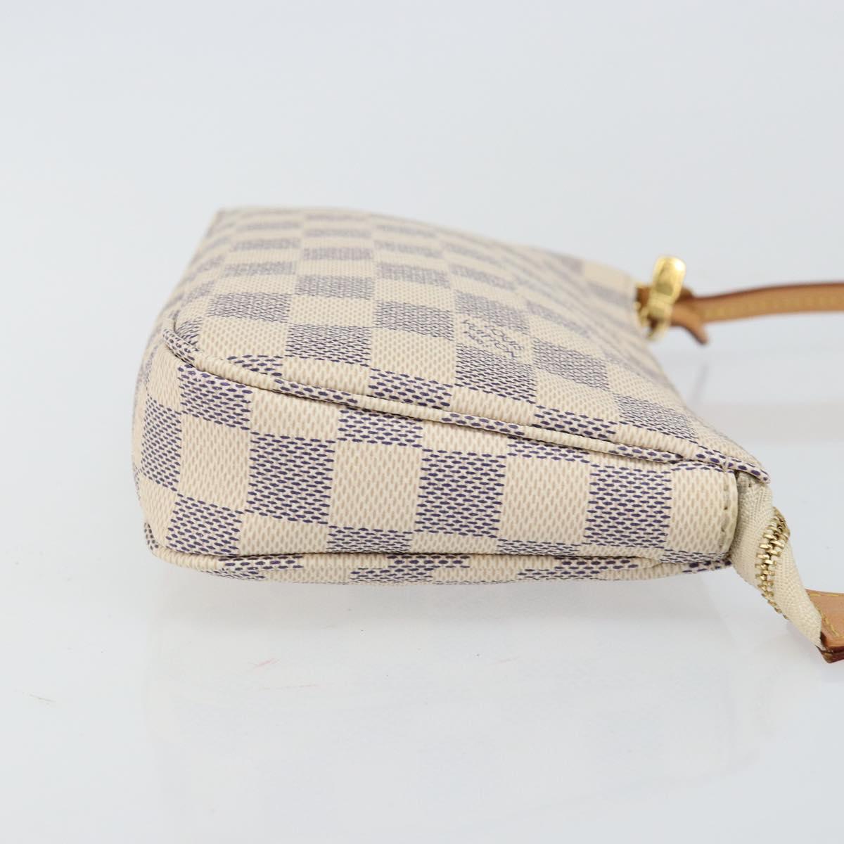 LOUIS VUITTON Damier Azur Pochette Accessoires Pouch N51986 LV Auth 139040M