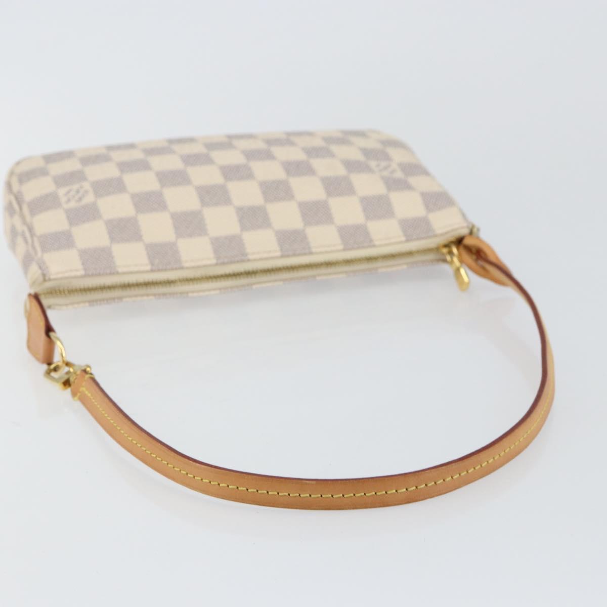 LOUIS VUITTON Damier Azur Pochette Accessoires Pouch N51986 LV Auth 139040M