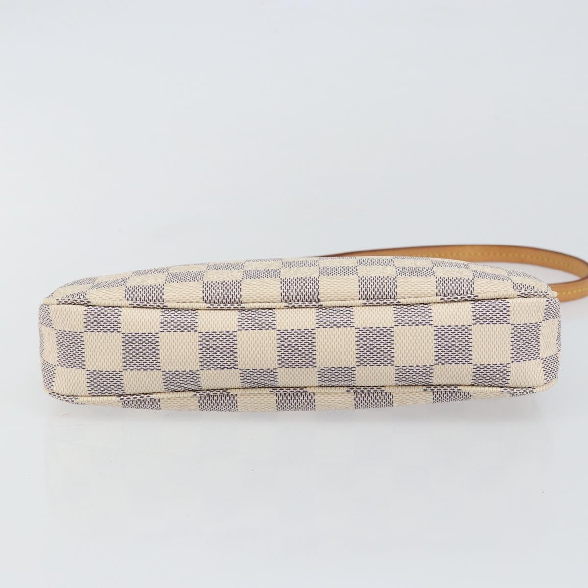 LOUIS VUITTON Damier Azur Pochette Accessoires Pouch N51986 LV Auth 139040M