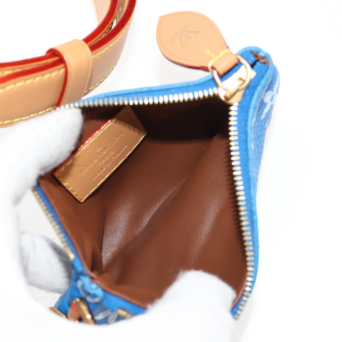 LOUIS VUITTON Monogram Speedy P9 Bandouliere 25 Bag Blue M24424 LV Auth 139046SM