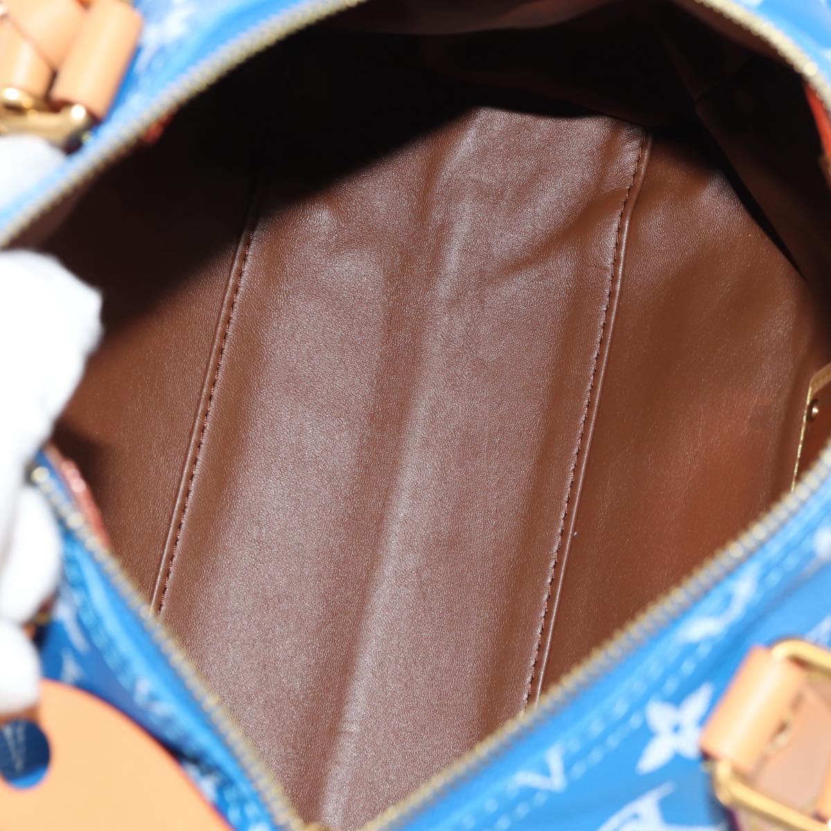 LOUIS VUITTON Monogram Speedy P9 Bandouliere 25 Bag Blue M24424 LV Auth 139046SM