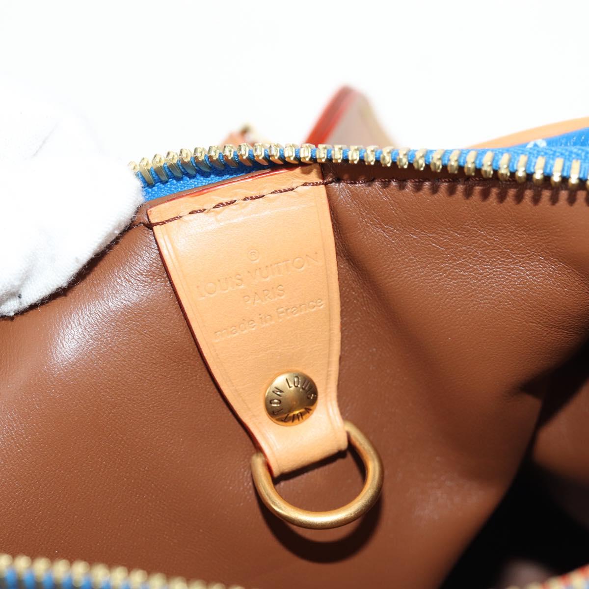 LOUIS VUITTON Monogram Speedy P9 Bandouliere 25 Bag Blue M24424 LV Auth 139046SM