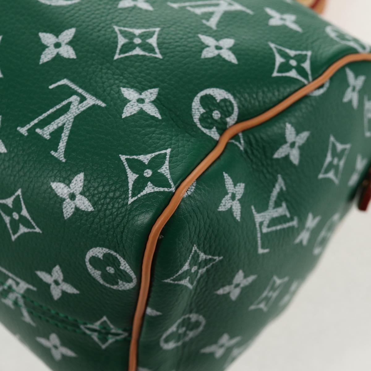 LOUIS VUITTON Monogram Speedy P9 Bandouliere 25 Bag Green M24423 LV Auth 139047SM