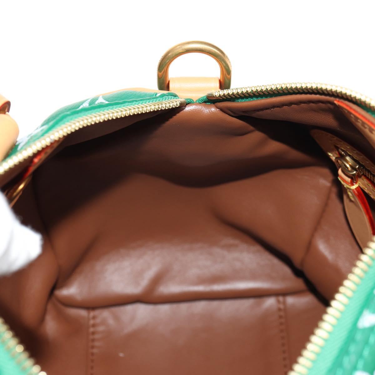 LOUIS VUITTON Monogram Speedy P9 Bandouliere 25 Bag Green M24423 LV Auth 139047SM