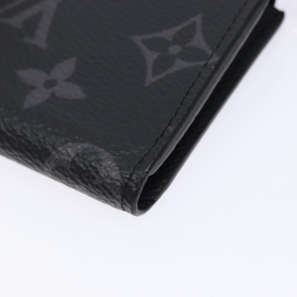 LOUIS VUITTON Monogram Eclipse Porte monnaie Jour Coin Purse M63536 Auth 139056