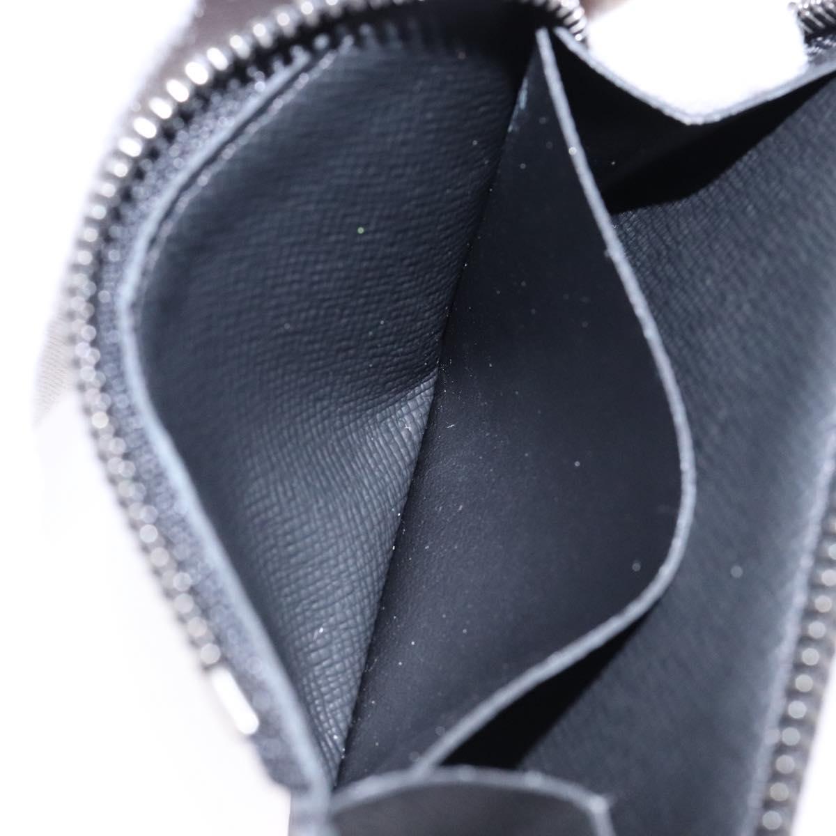 LOUIS VUITTON Monogram Eclipse Porte monnaie Jour Coin Purse M63536 Auth 139056