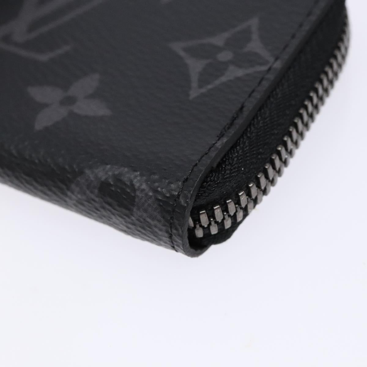 LOUIS VUITTON Monogram Eclipse Porte monnaie Jour Coin Purse M63536 Auth 139056