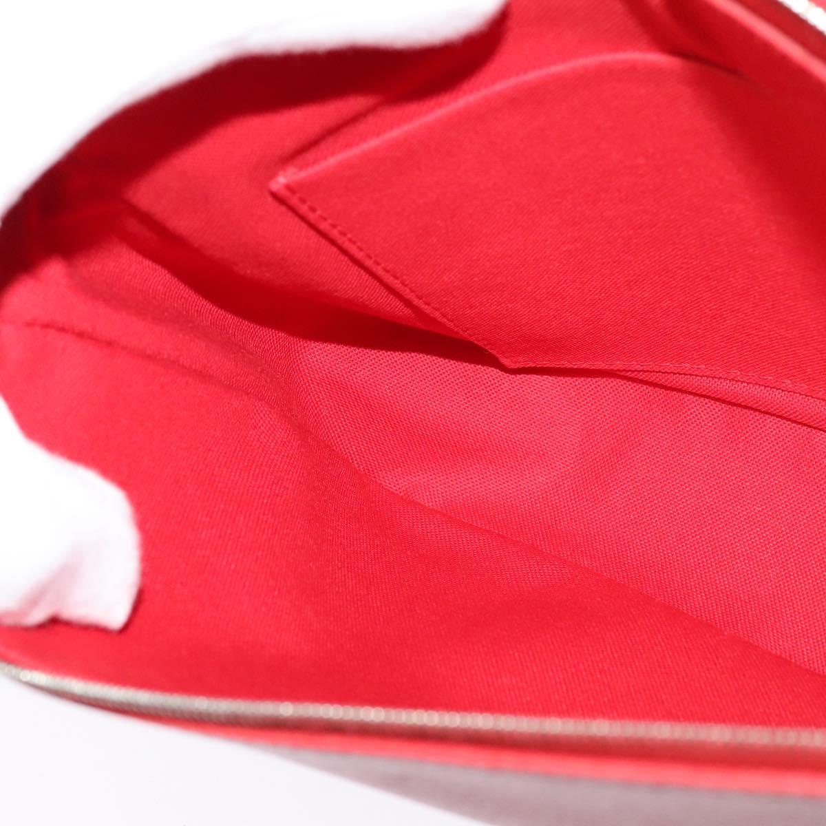 LOUIS VUITTON Parnasea Esan Ciel Shoulder Bag Leather Red M94448 LV Auth 139078