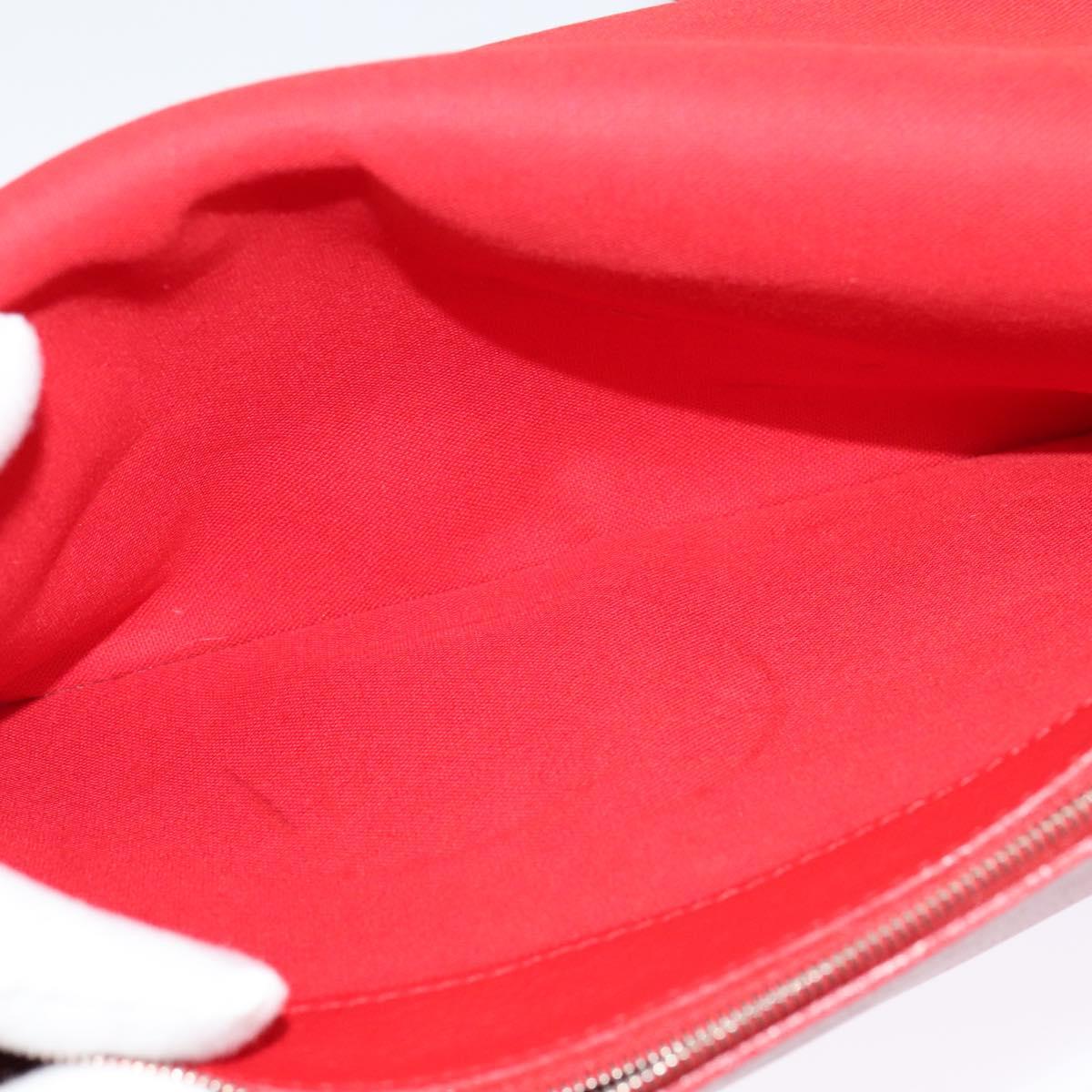 LOUIS VUITTON Parnasea Esan Ciel Shoulder Bag Leather Red M94448 LV Auth 139078