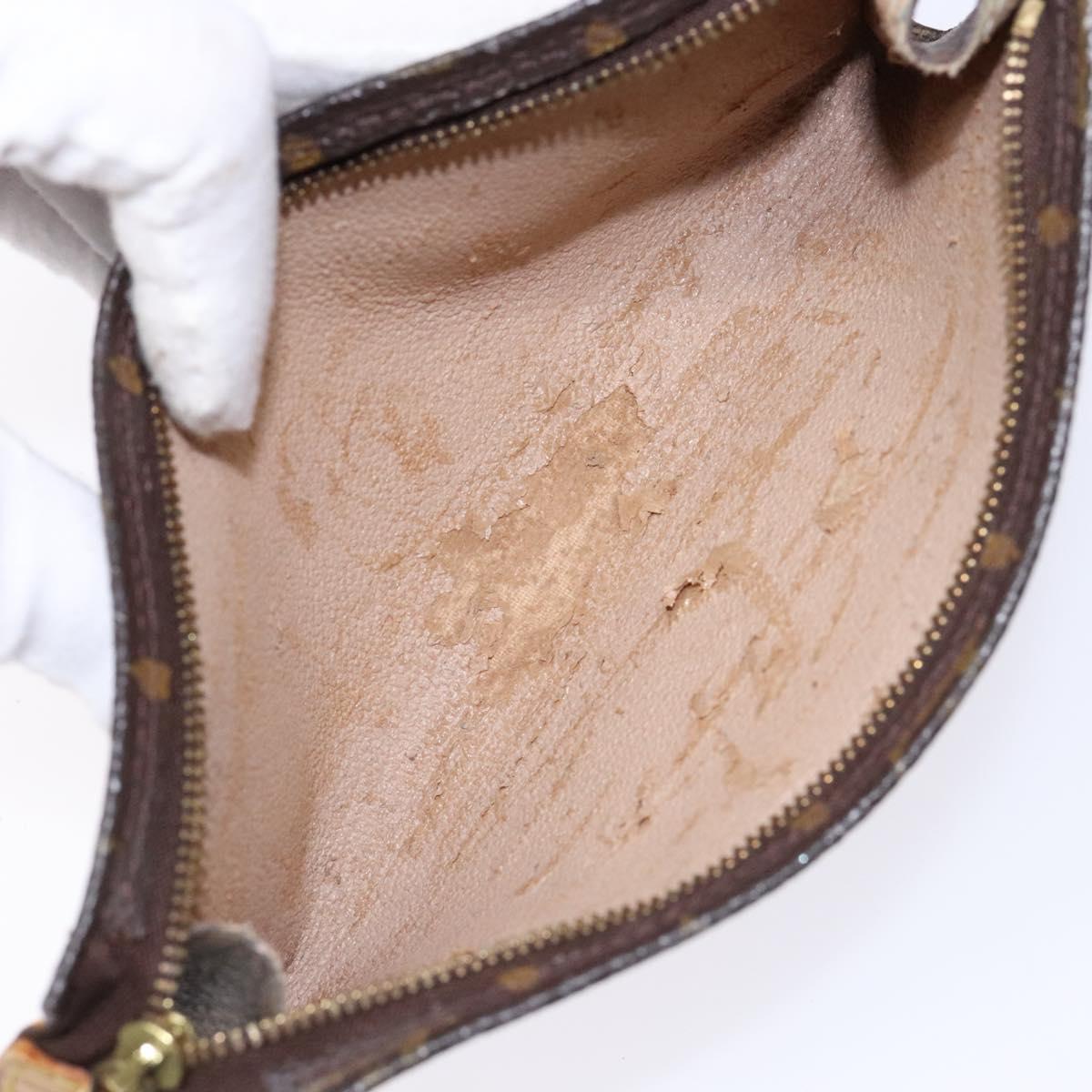 LOUIS VUITTON Monogram Bucket GM Accessory Pouch LV Auth 139087