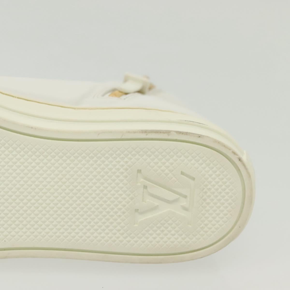 LOUIS VUITTON Stellar Tyne High Top Sneakers Leather White LV Auth 139090