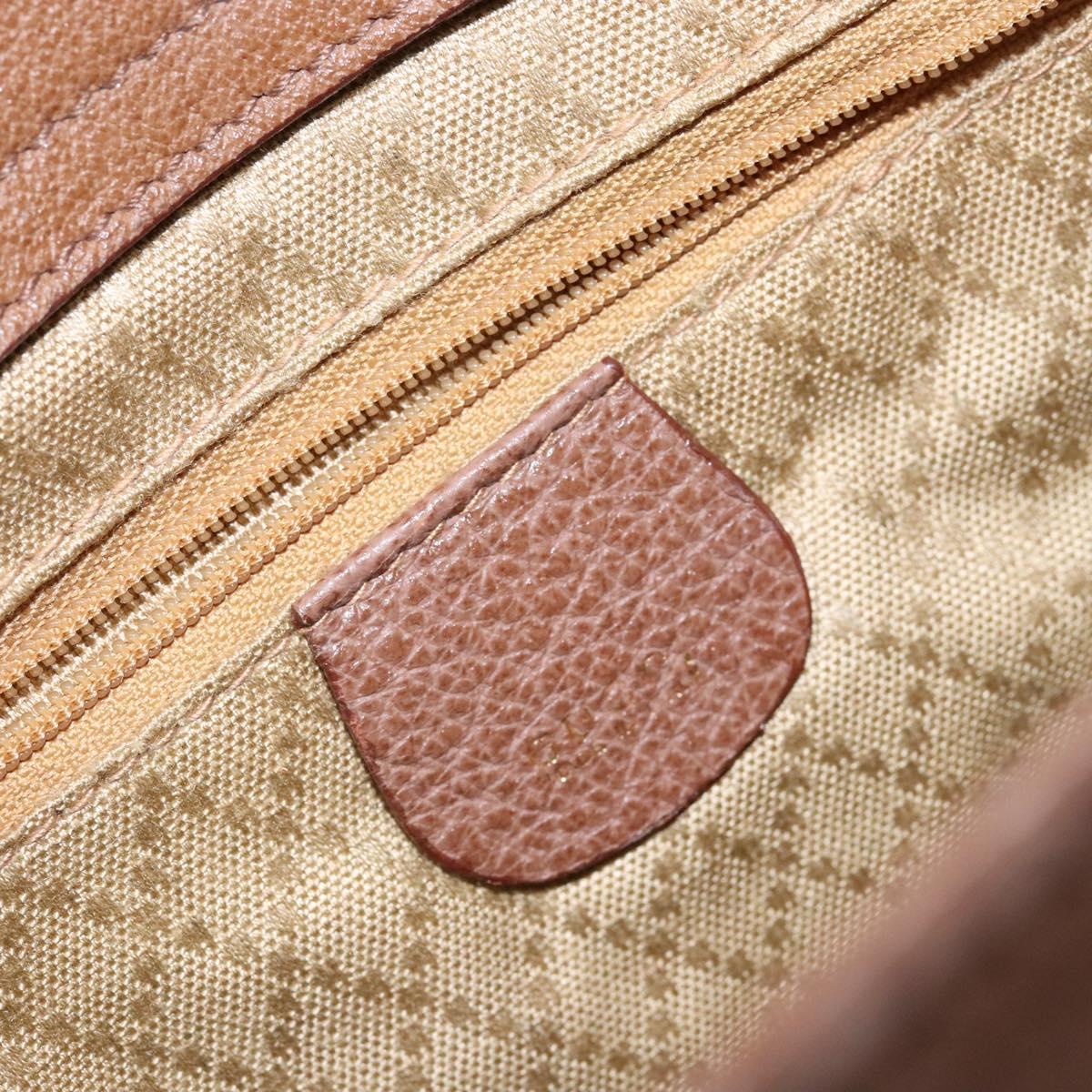 GUCCI Bamboo Hand Bag Suede 2way Brown Gold 000 123 0316 Auth 139104