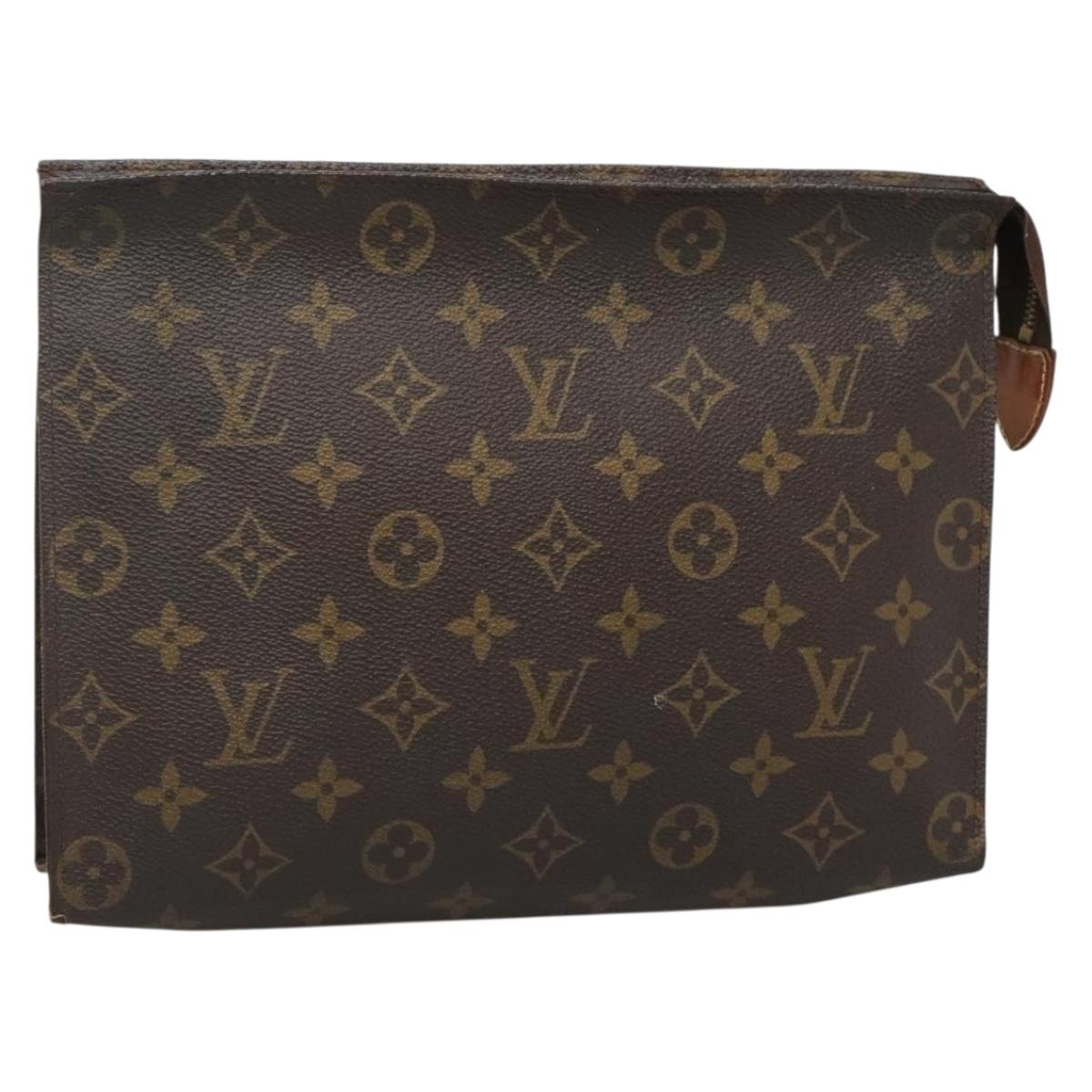 LOUIS VUITTON Monogram Poche Toilette 26 Pouch M47542 LV Auth 139164