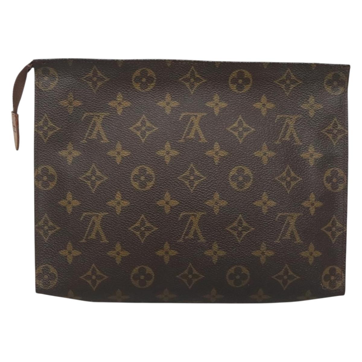 LOUIS VUITTON Monogram Poche Toilette 26 Pouch M47542 LV Auth 139164