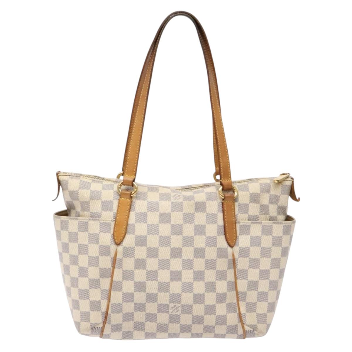 LOUIS VUITTON Damier Azur Totally PM Tote Bag N51261 LV Auth 139188